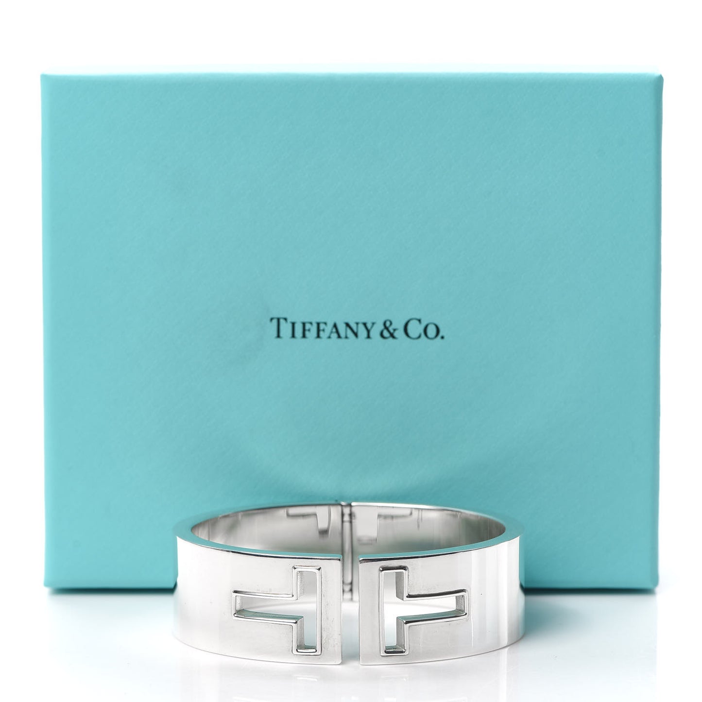 Sterling Silver T Cutout Cuff Bracelet