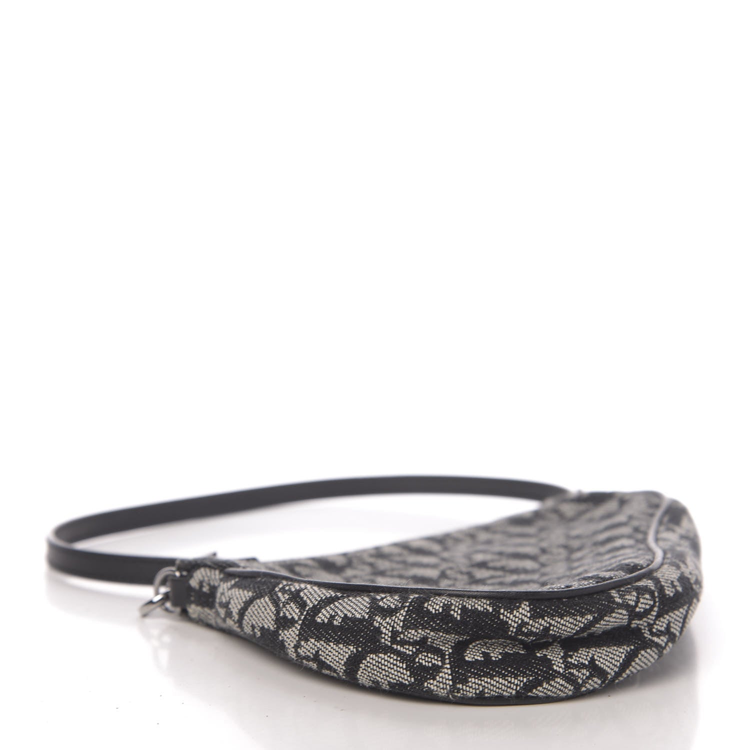 Christian Dior Monogram Mini Saddle Pochette Black 4 of 10