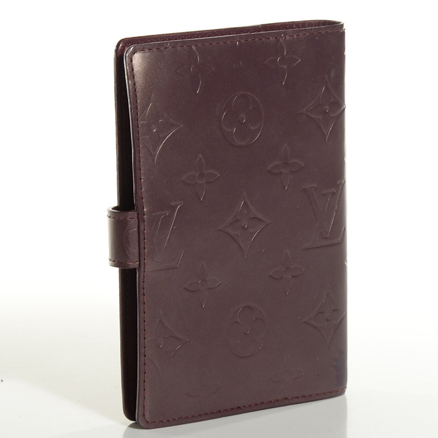 Louis Vuitton Mat Monogram Small Ring Agenda Cover Violet 3 of 7