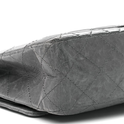 Chanel Aged Calfskin Quilted 50th Anniversary 2.55 Reissue 227 Flap Grey 12 of 13