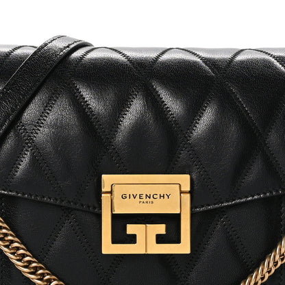 Givenchy Goatskin Quilted Small GV3 Shoulder Bag Black 9 of 11