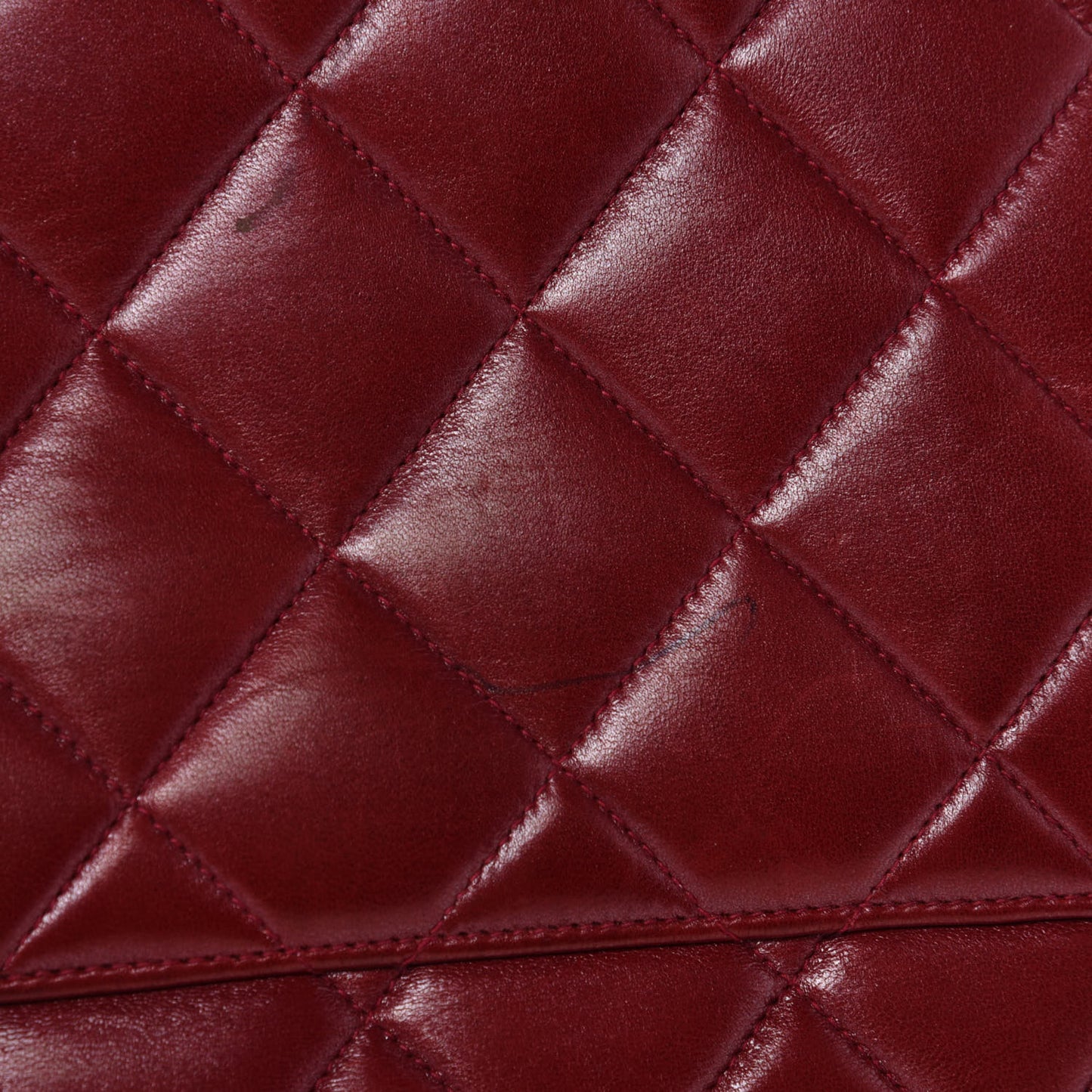 Lambskin Quilted Medallion Tote Red