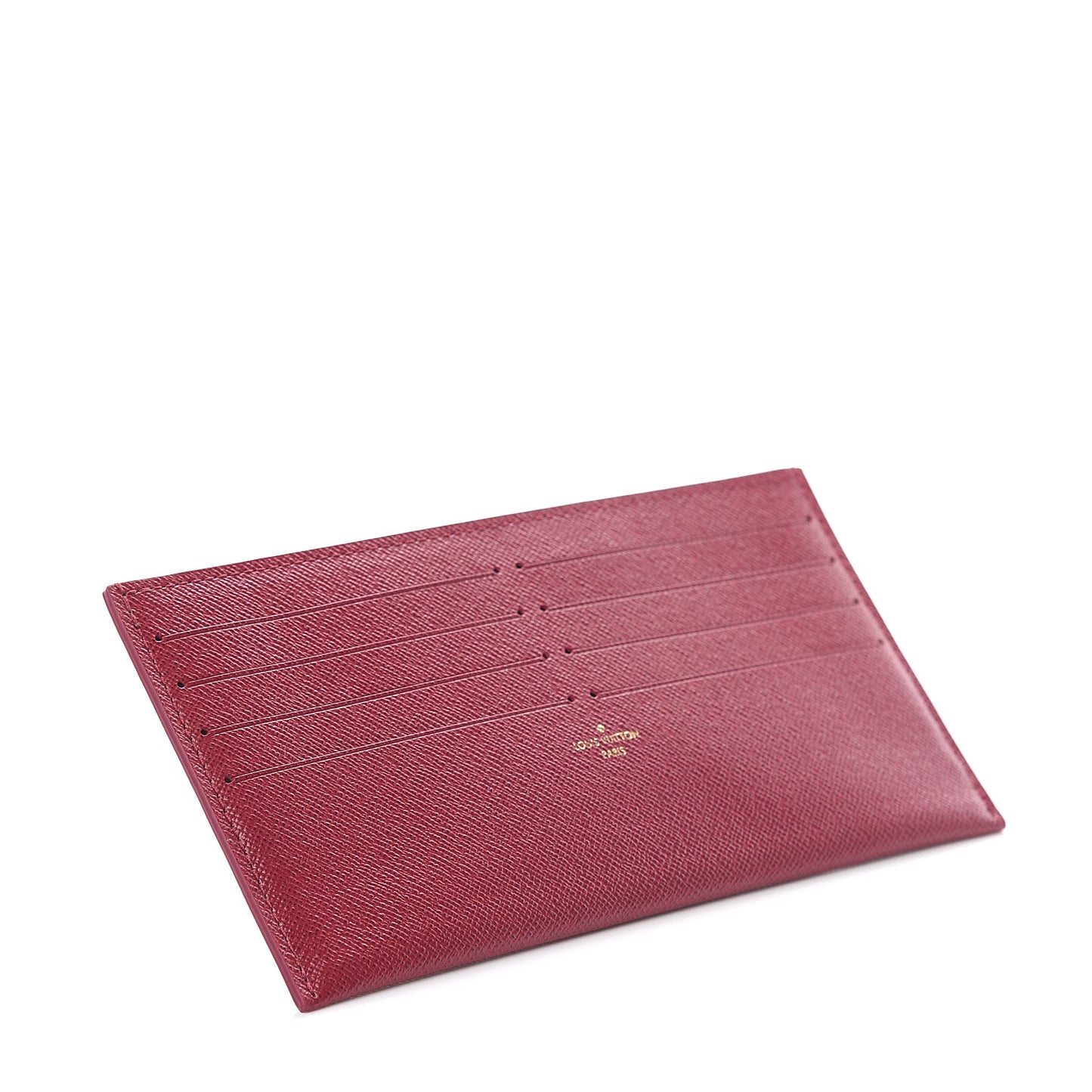 Calfskin Felicie Card Holder Insert Fuchsia