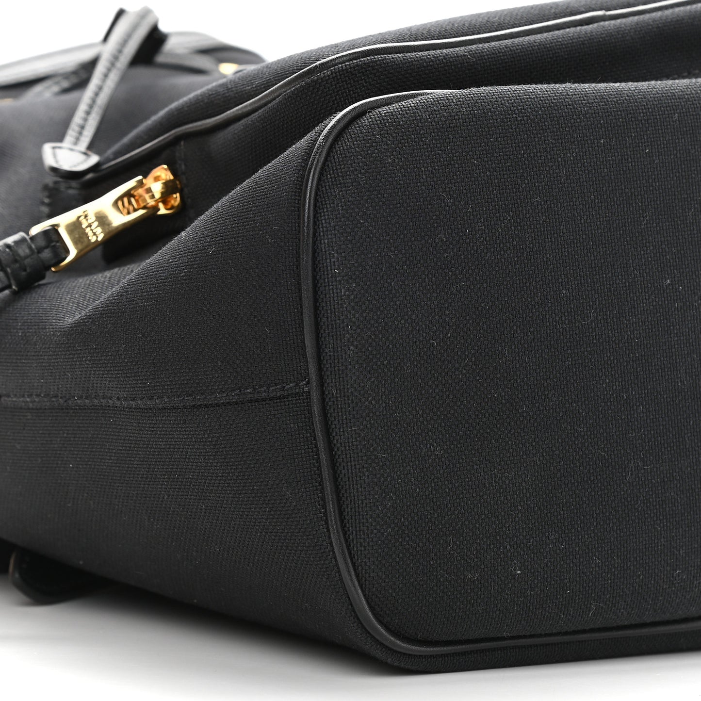 Canvas Drawstring Bucket Black