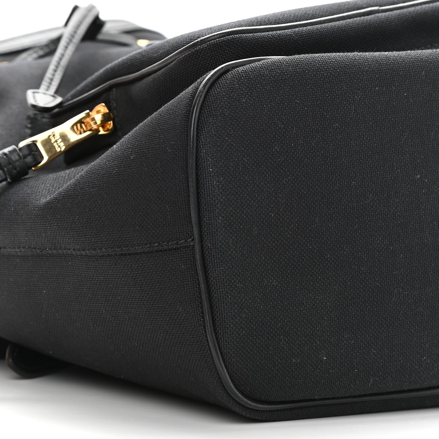 Prada Canvas Drawstring Bucket Black 8 of 9