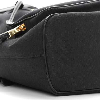 Prada Canvas Drawstring Bucket Black 8 of 9
