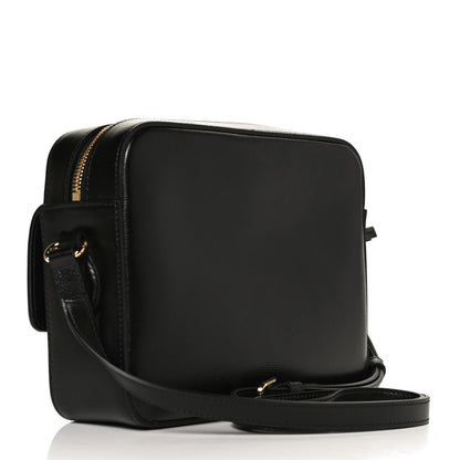Gucci Textured Calfskin Small Horsebit 1955 Shoulder Bag Black 3 of 12