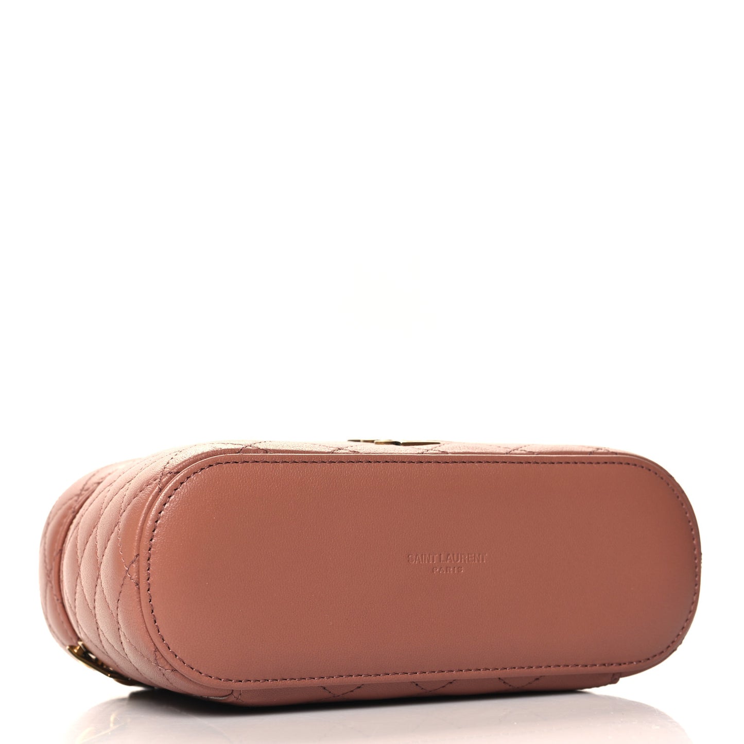 Lambskin Quilted Mini Gaby Vanity Case Barely Pink