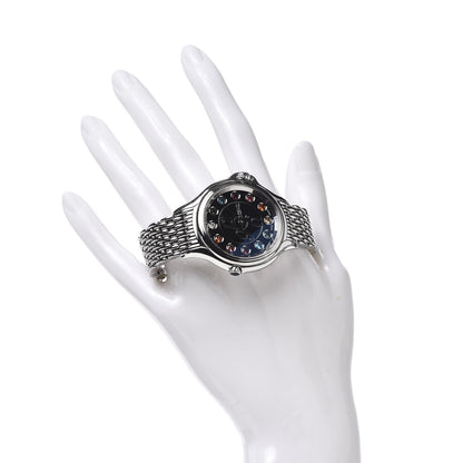 Fendi Stainless Steel Diamond Topaz 38mm Crazy Carats Quartz Watch Black 3 of 8
