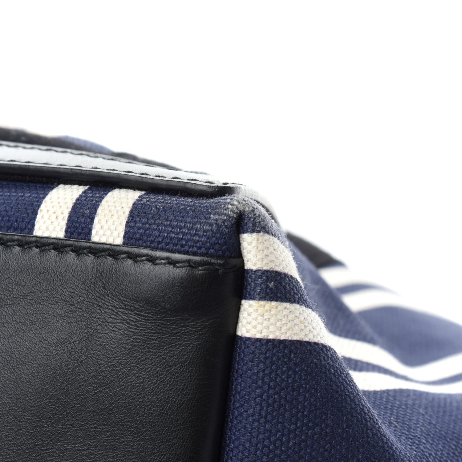 Balenciaga Canvas Navy Striped Cabas M Navy 13 of 18