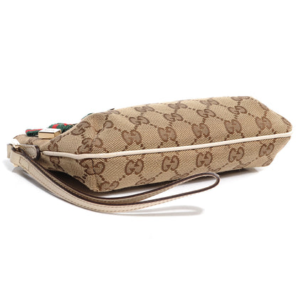 Gucci Monogram Web Princy Wristlet Off White 4 of 8