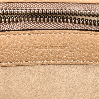 Celine Drummed Calfskin Mini Luggage Dune 7 of 11