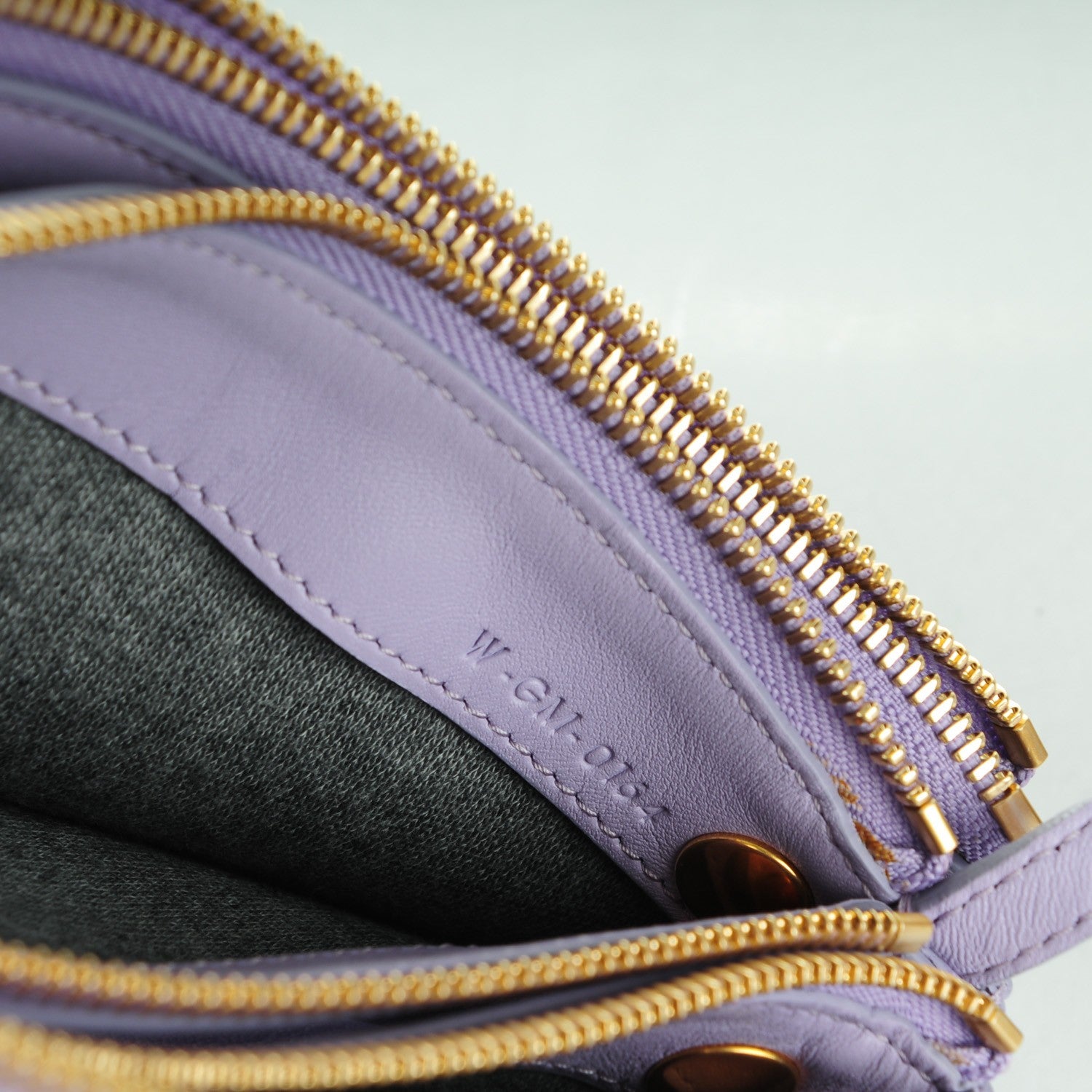 Celine Lambskin Large Trio Crossbody Bag Lilac 8 of 9