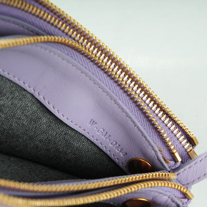 Celine Lambskin Large Trio Crossbody Bag Lilac 8 of 9