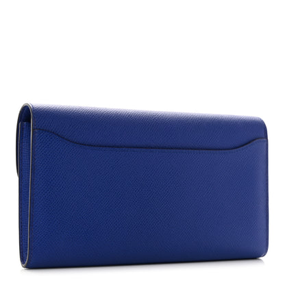 Hermes Epsom Constance Long Wallet Bleu Electrique 3 of 8