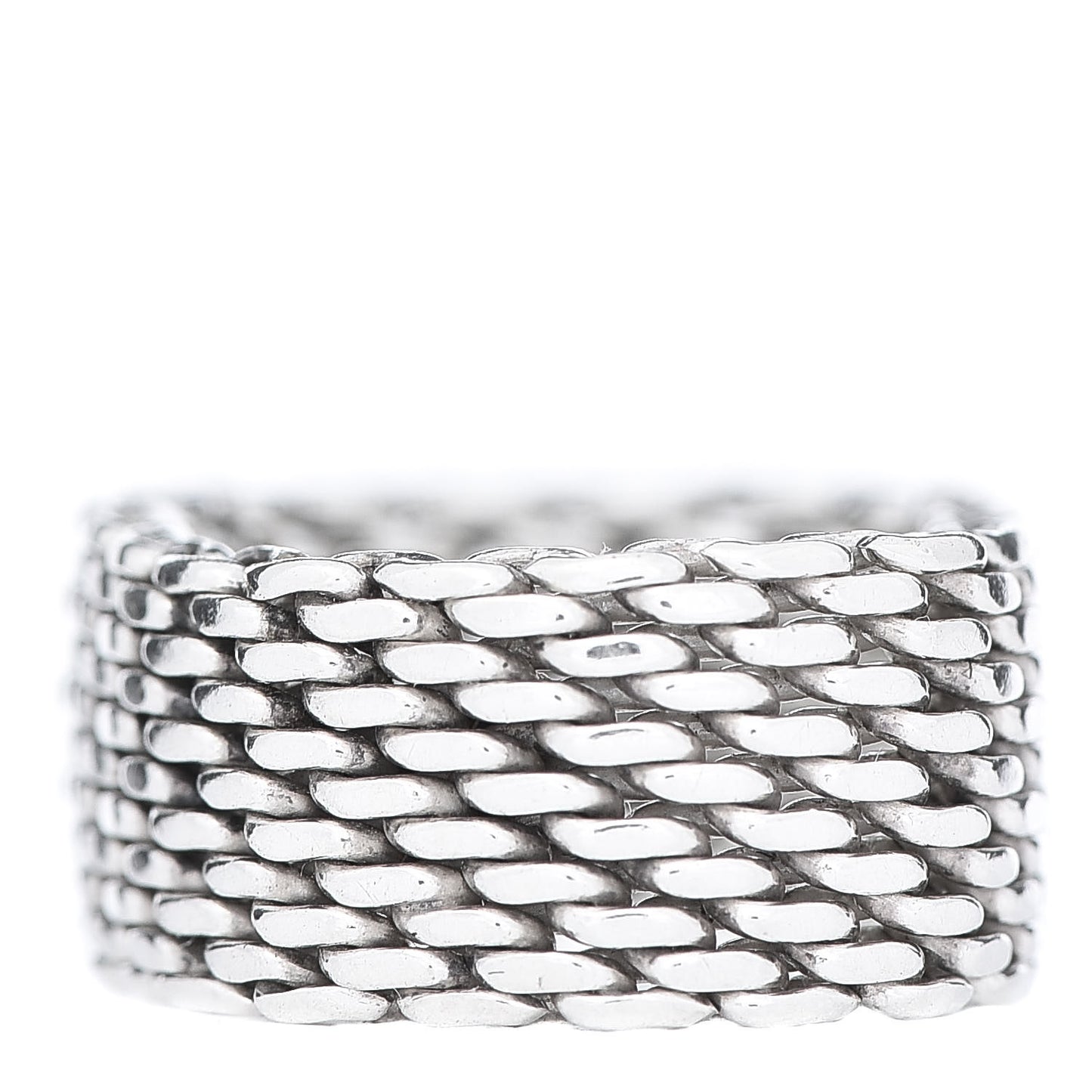Sterling Silver Mesh Somerset Ring 58 8.25