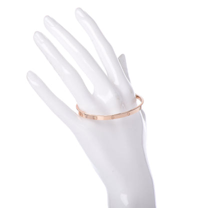 Cartier 18K Pink Gold Small LOVE Bracelet 17 2 of 5
