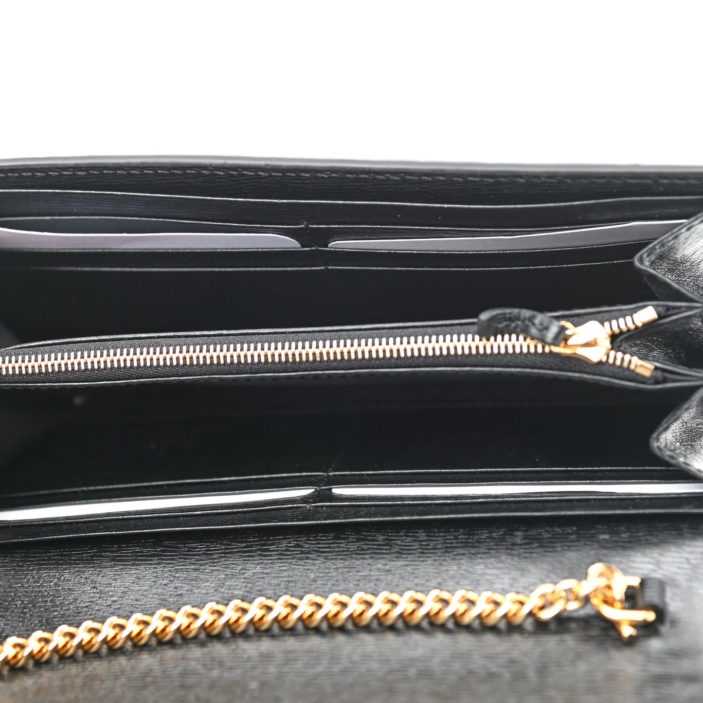 X KEN SCOTT New Shangai Calfskin Jenny Floral Print Jackie 1961 Chain Wallet Black Pink