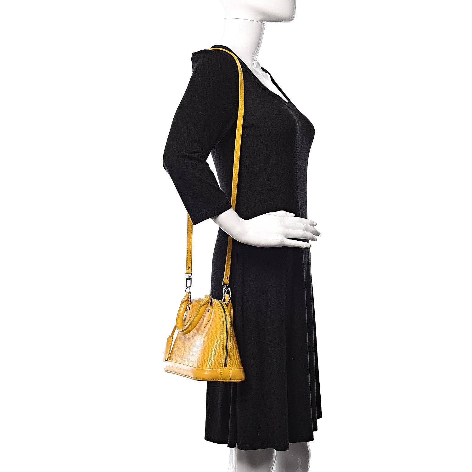Louis Vuitton Epi Alma BB Citron 2 of 11