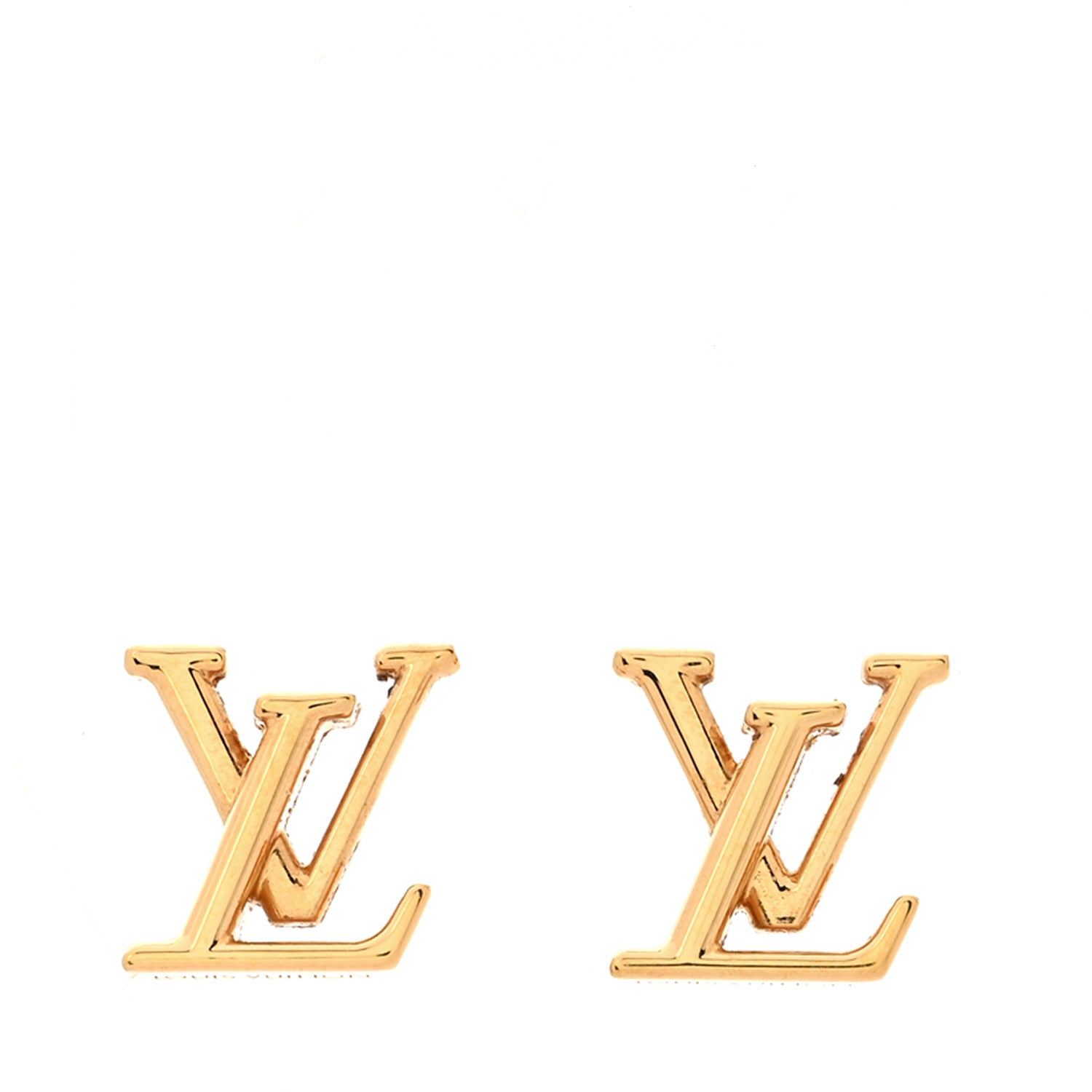 Louis Vuitton Metal LV Iconic Earrings Gold 1 of 6