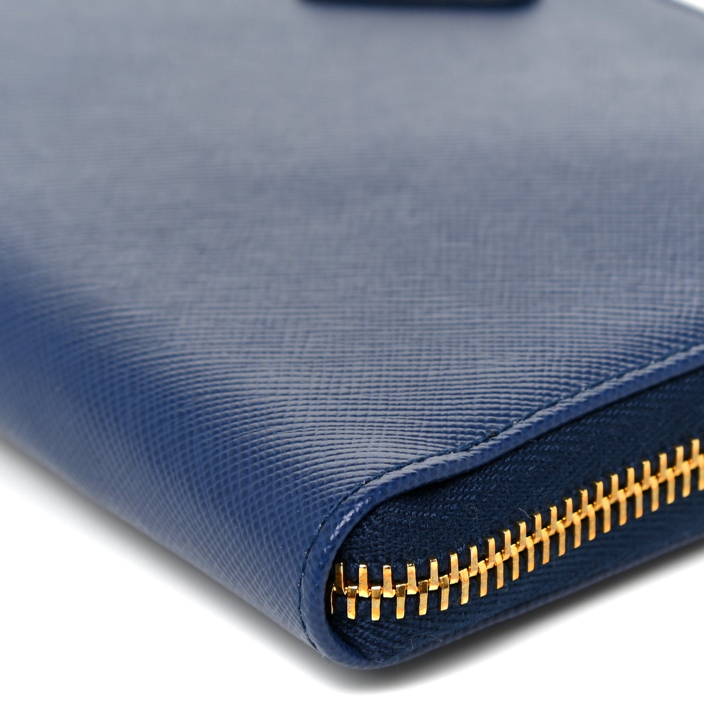 Saffiano Metal Zip Around Wallet Bleuette
