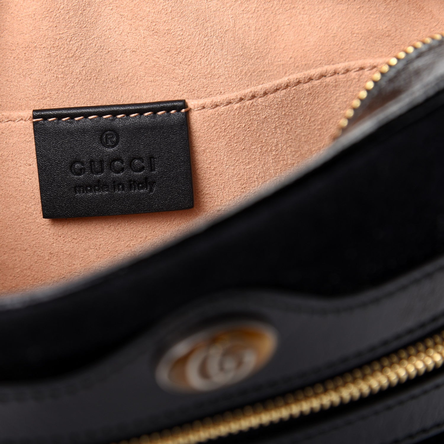Gucci Suede Patent Web Mini Ophidia Shoulder Bag Black 8 of 9
