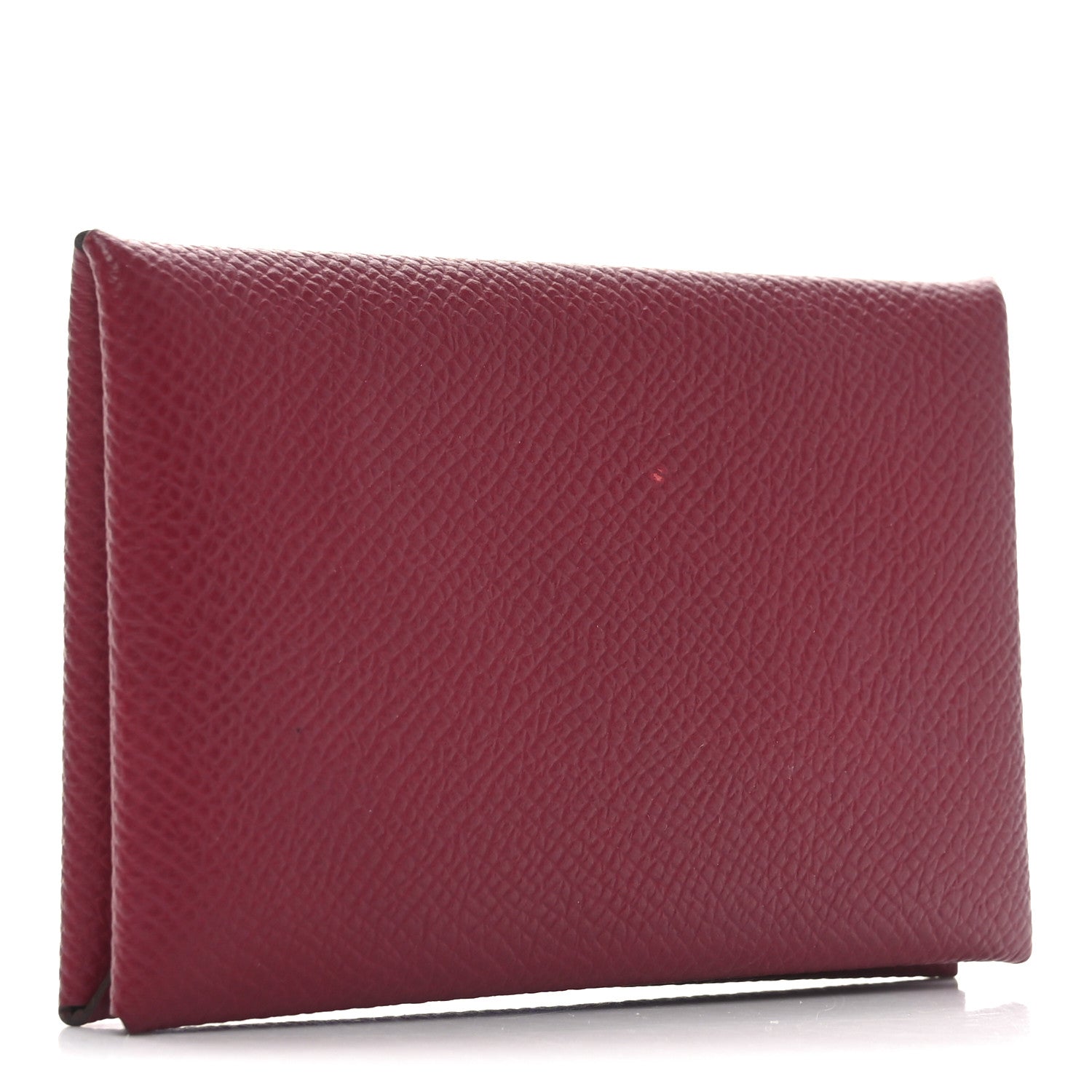 Hermes Epsom Calvi Card Case Rubis 3 of 8