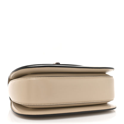 Gucci Boarded Dyana Lux Calfskin Web Small Bamboo 1947 Top Handle Bag Oatmeal 5 of 11