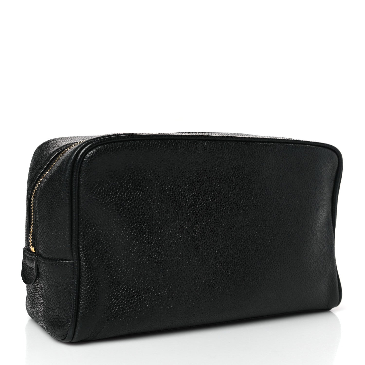 Chanel Caviar Timeless CC Cosmetic Pouch Bag Black 3 of 9