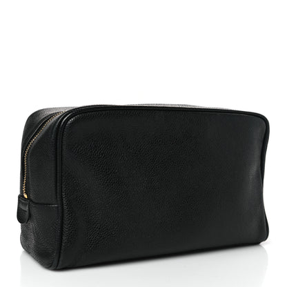Chanel Caviar Timeless CC Cosmetic Pouch Bag Black 3 of 9