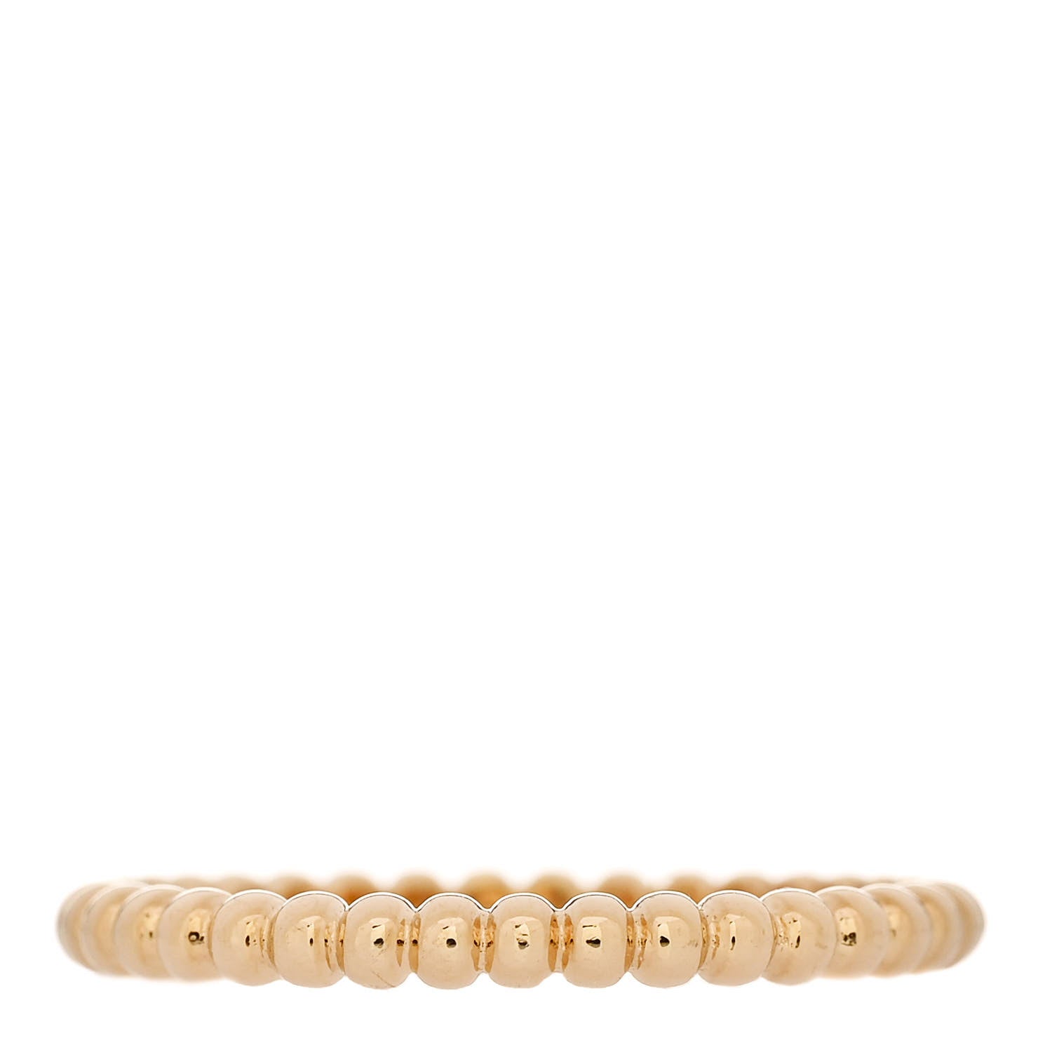 Van Cleef & Arpels 18K Yellow Gold Small Perlee Ring 53 6.5 3 of 5
