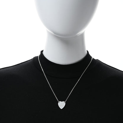 Gucci Sterling Silver Trademark Heart Pendant Necklace 2 of 4