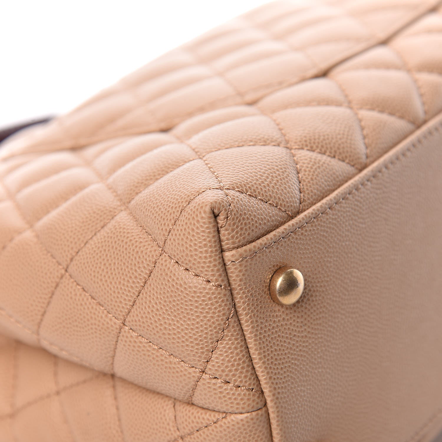 Chanel Caviar Lizard Embossed Quilted Small Coco Handle Flap Beige 16 of 18