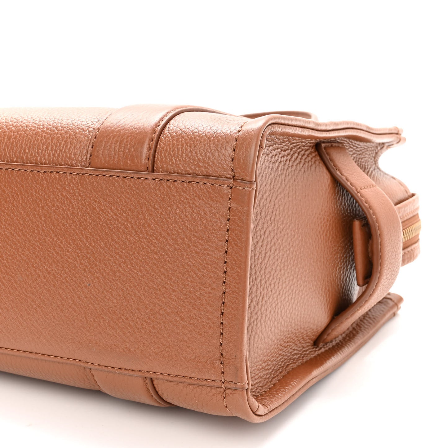 Grained Calfskin Small The Tote Bag Argan Oil