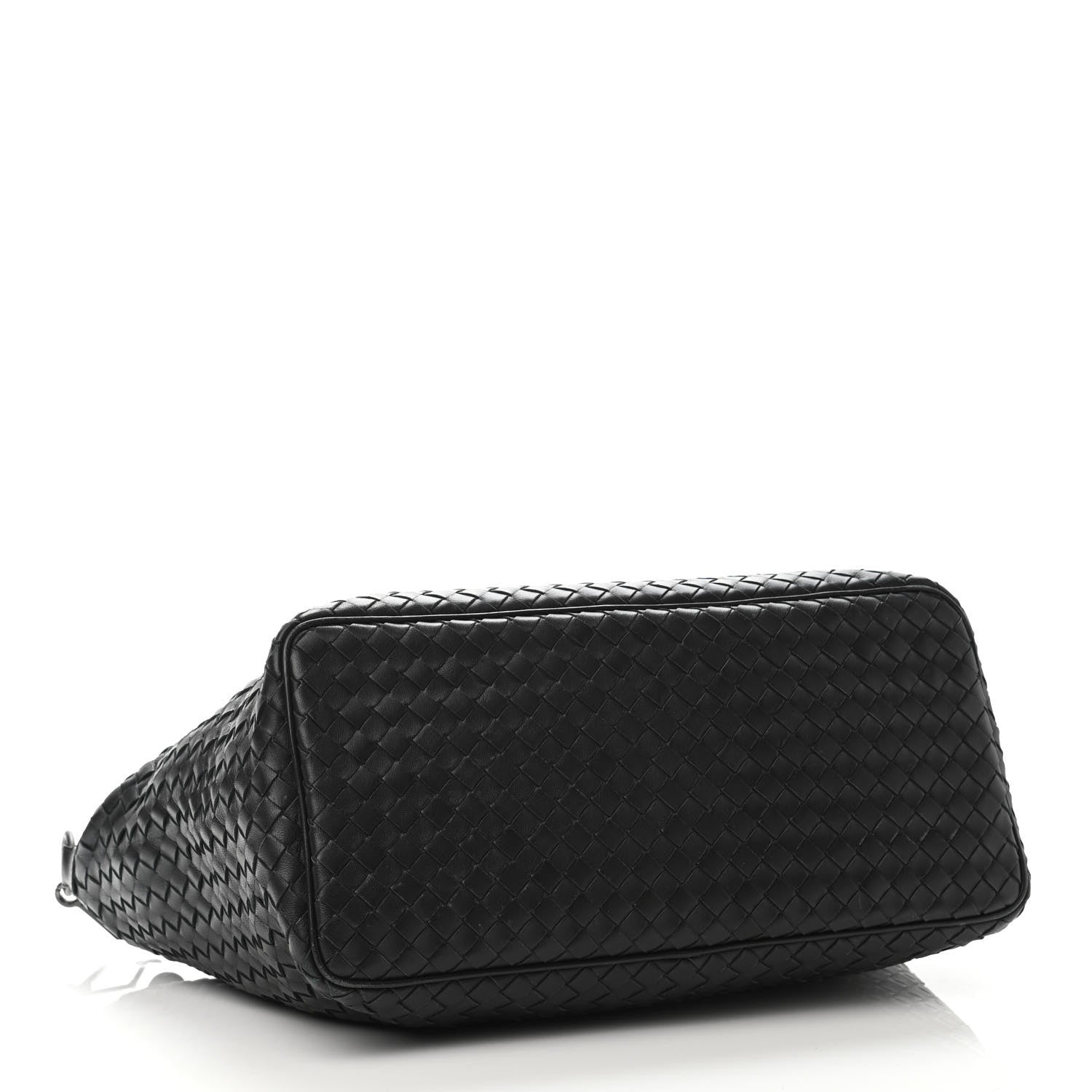 Bottega Veneta Nappa Intrecciato Large Shoulder Bag Black 3 of 4