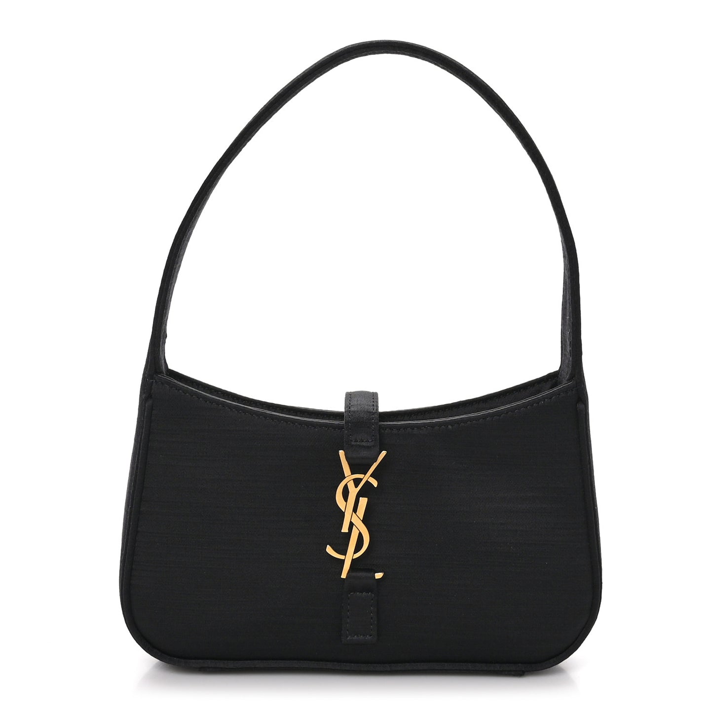 Satin Le 5 A 7 Mini Hobo Black