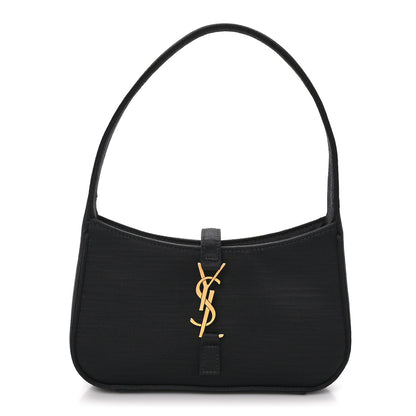 Saint Laurent Satin Le 5 A 7 Mini Hobo Black 1 of 10