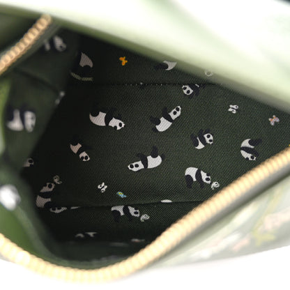Loewe X SUNA FUJITA Satin Calfskin Mini Pandas Puzzle Edge Bag Bottle Green 5 of 10