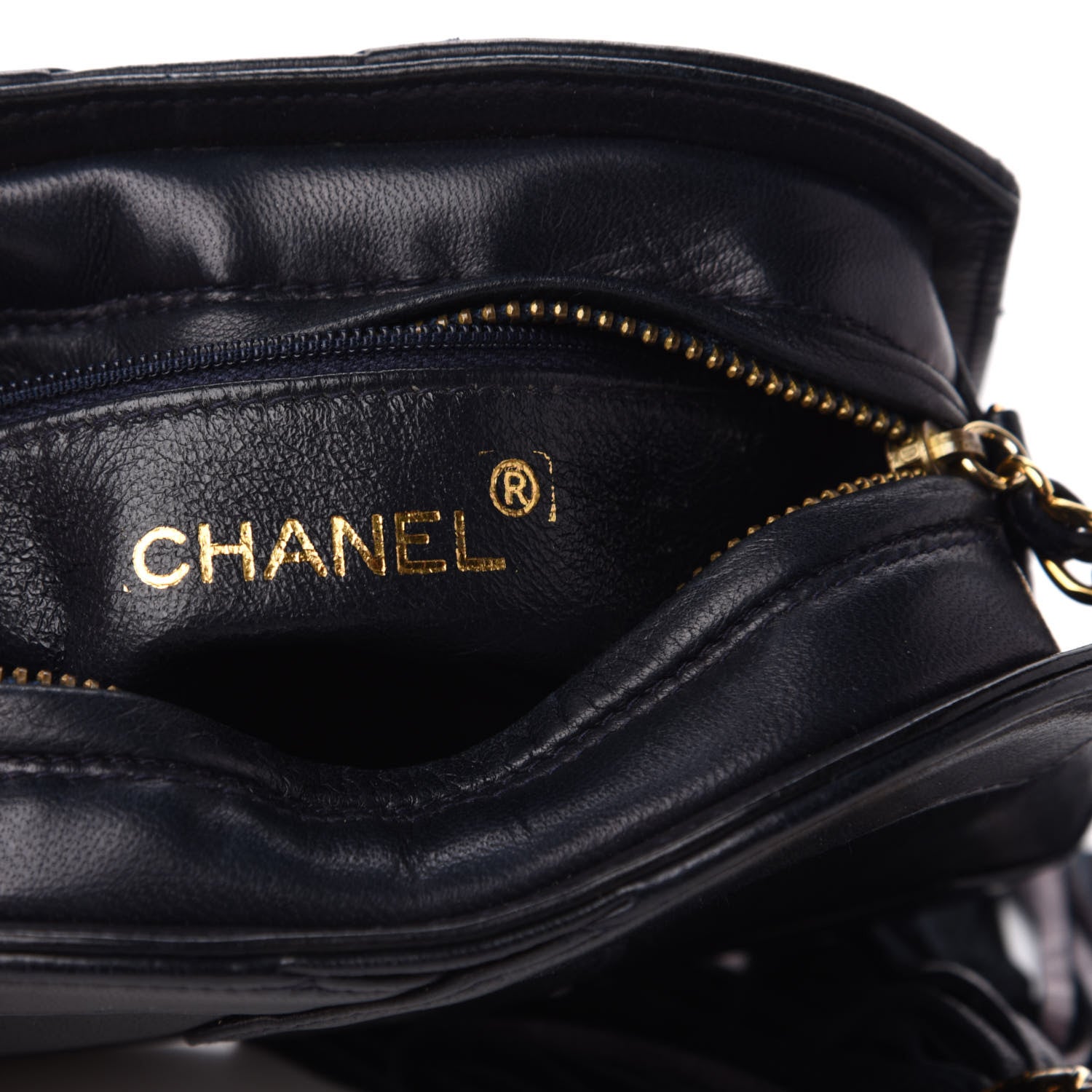 Chanel Lambskin Quilted CC Tassel Crossbody Black 8 of 9