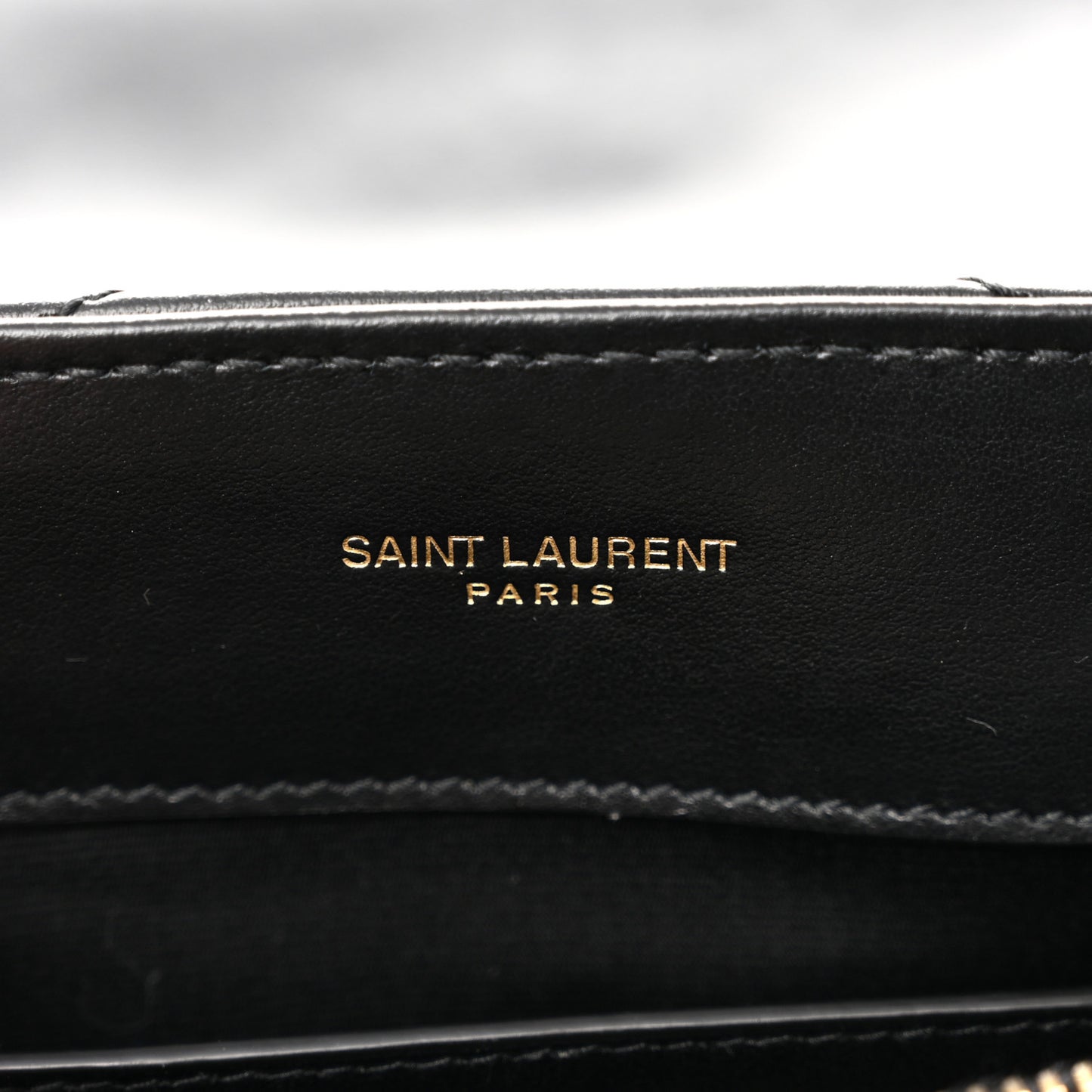 Calfskin Y Quilted Monogram Small Loulou Chain Satchel Black