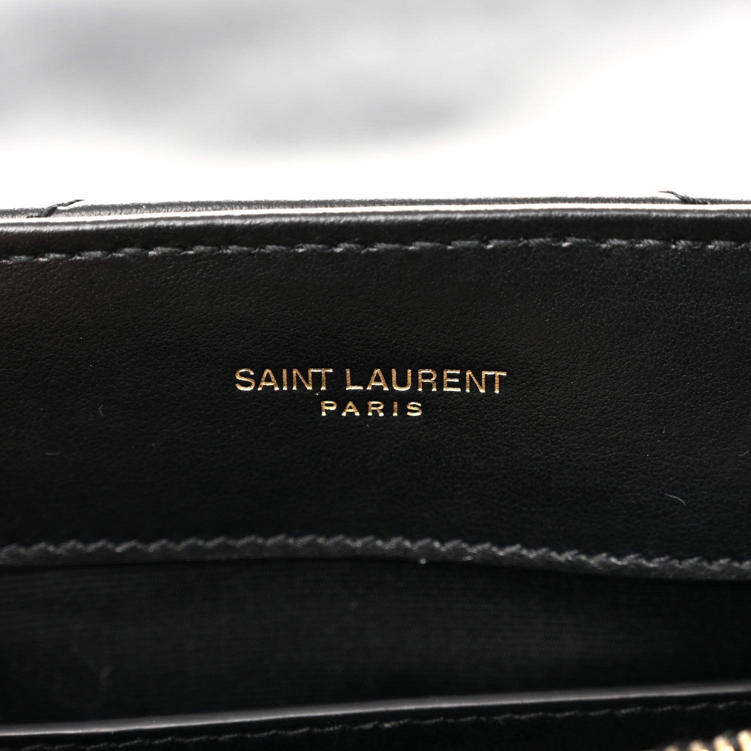 Saint Laurent Calfskin Y Quilted Monogram Small Loulou Chain Satchel Black 6 of 12