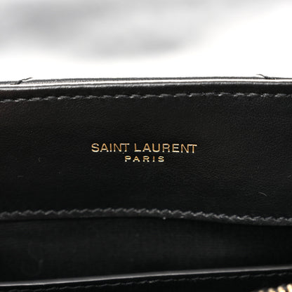 Saint Laurent Calfskin Y Quilted Monogram Small Loulou Chain Satchel Black 6 of 12