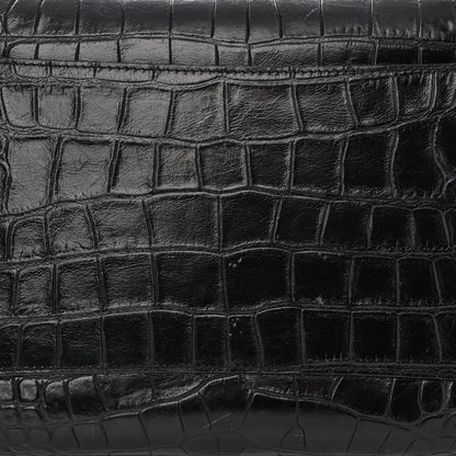 Givenchy Calfskin Crocodile Embossed Large Antigona Black 14 of 17