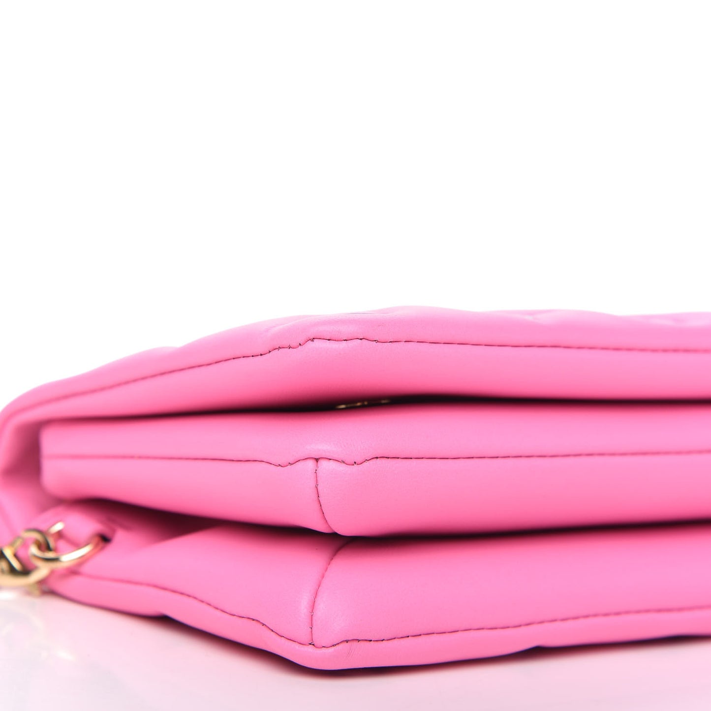 Lambskin Embossed Monogram Vuittamins Pochette Coussin Rose Violet