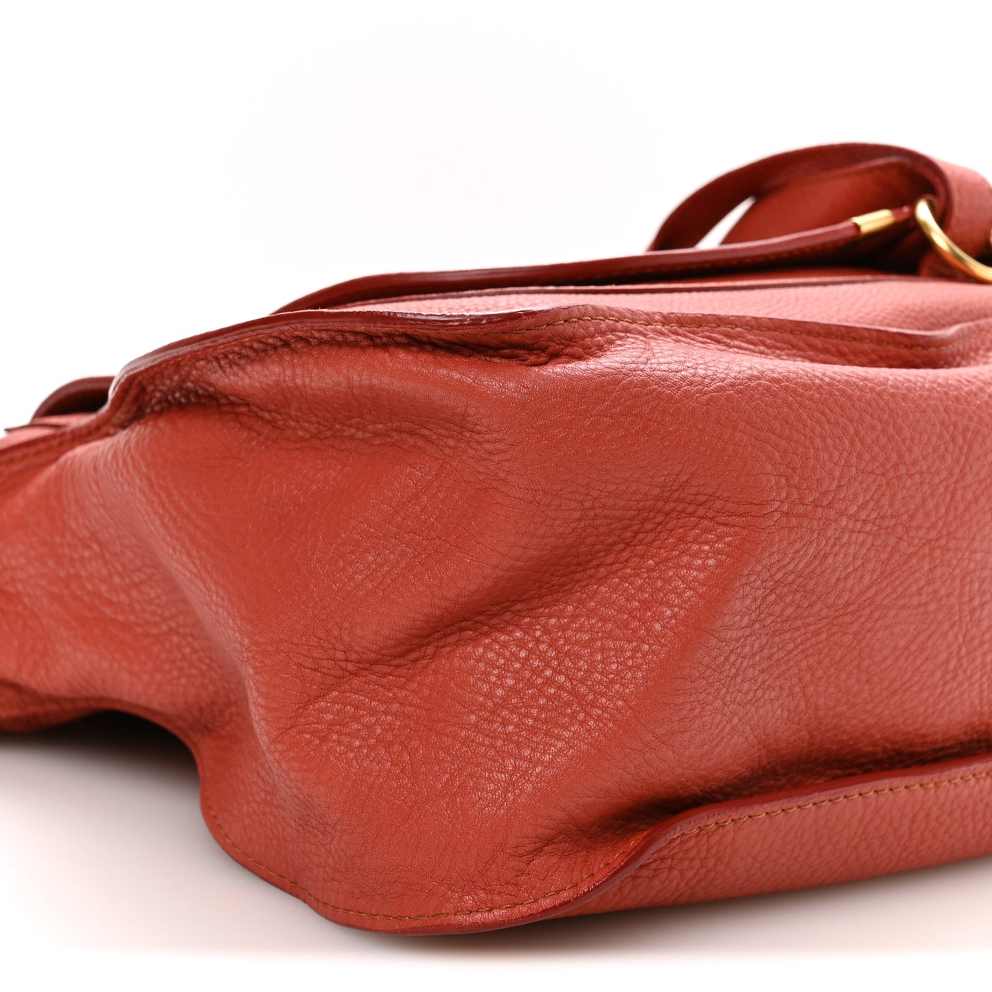 Calfskin Large Marcie Satchel Maple Leaf