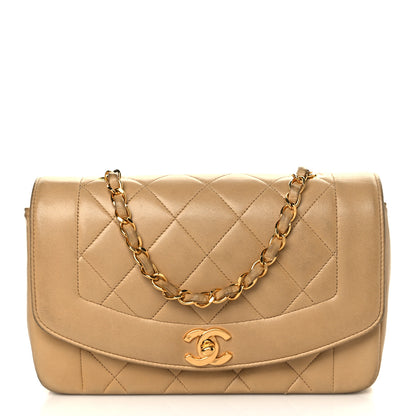 Chanel Lambskin Quilted Small Single Flap Beige 1 of 14