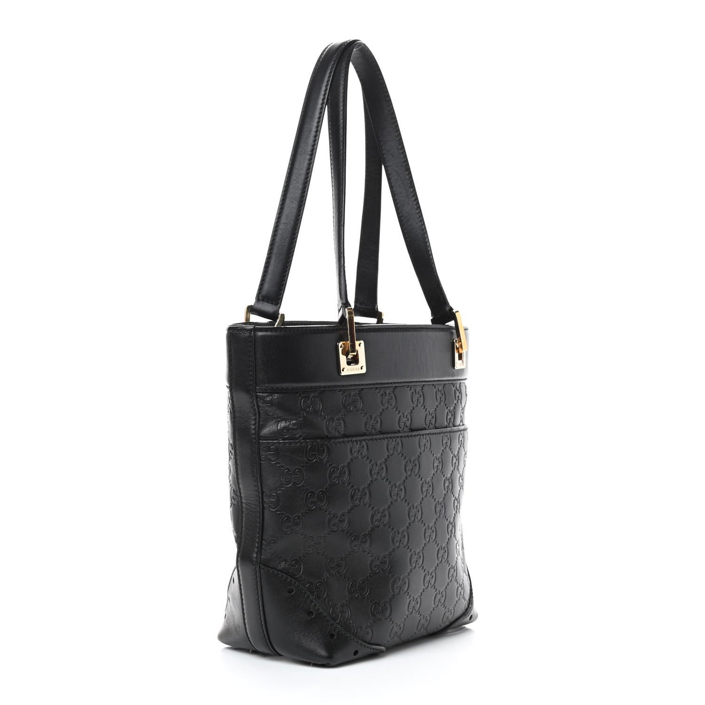 Guccissima Small Punch Tote Black
