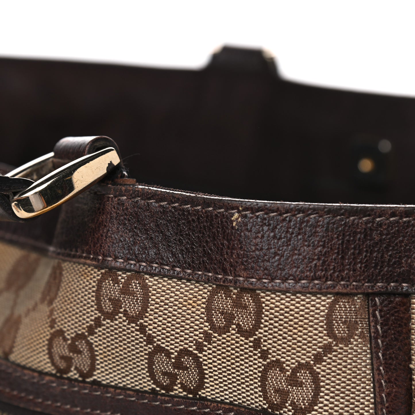 Monogram Abbey D Ring Tote Dark Brown