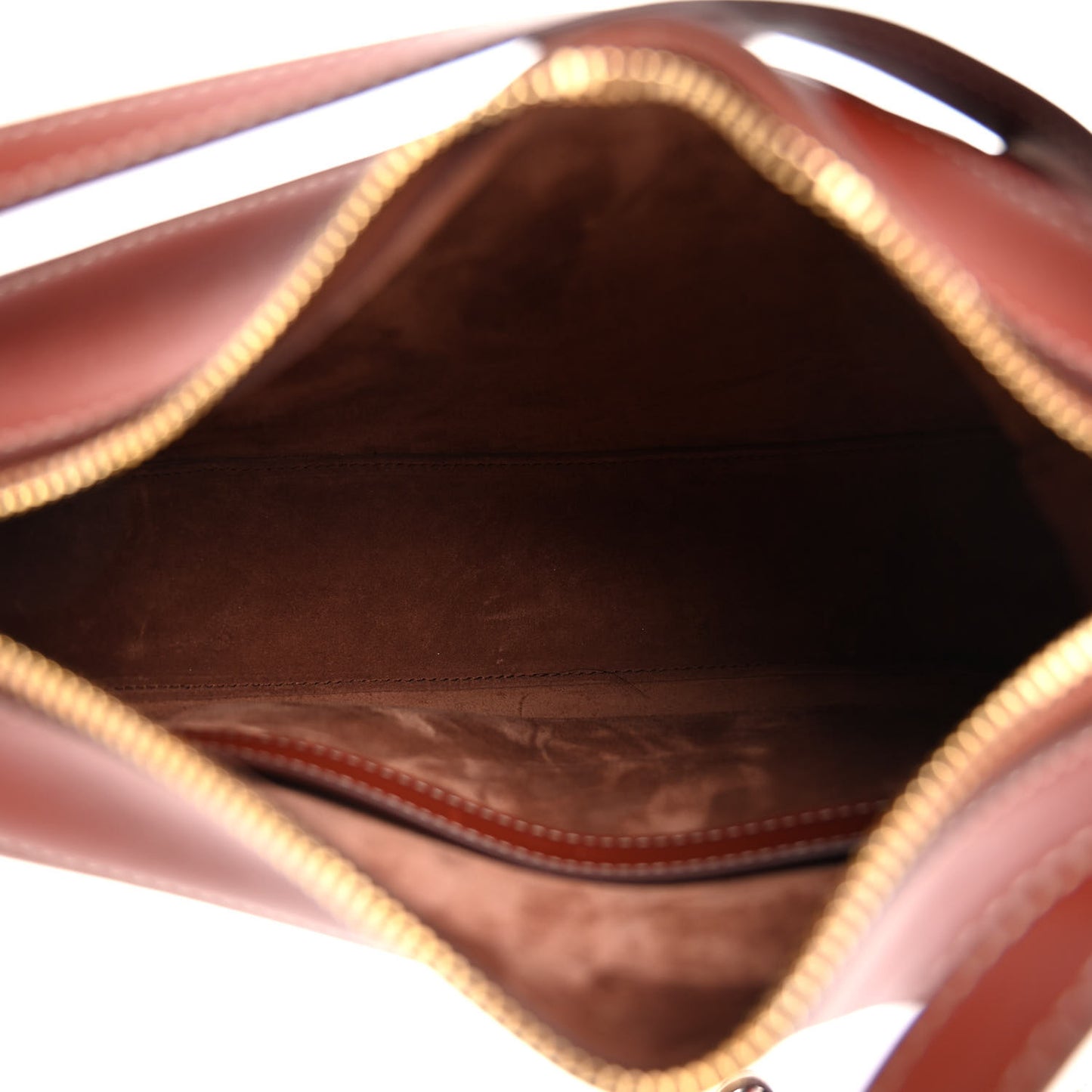 Textile Calfskin Besace Natural Teck