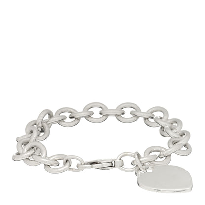 Tiffany Sterling Silver Heart Tag Charm Bracelet 1 of 3